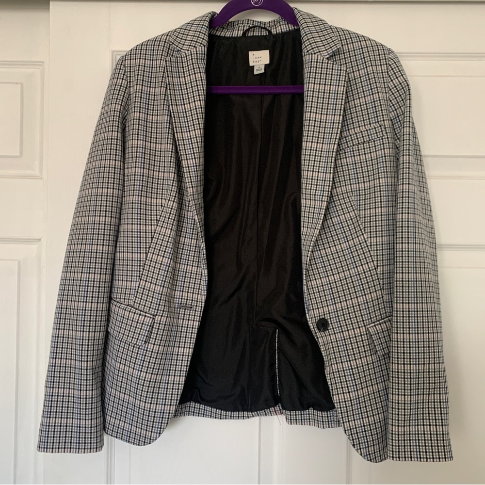 A New Day Plaid Blazer